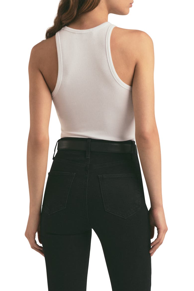 The Perfect Rib Bodysuit, Alternate, color, WHITE