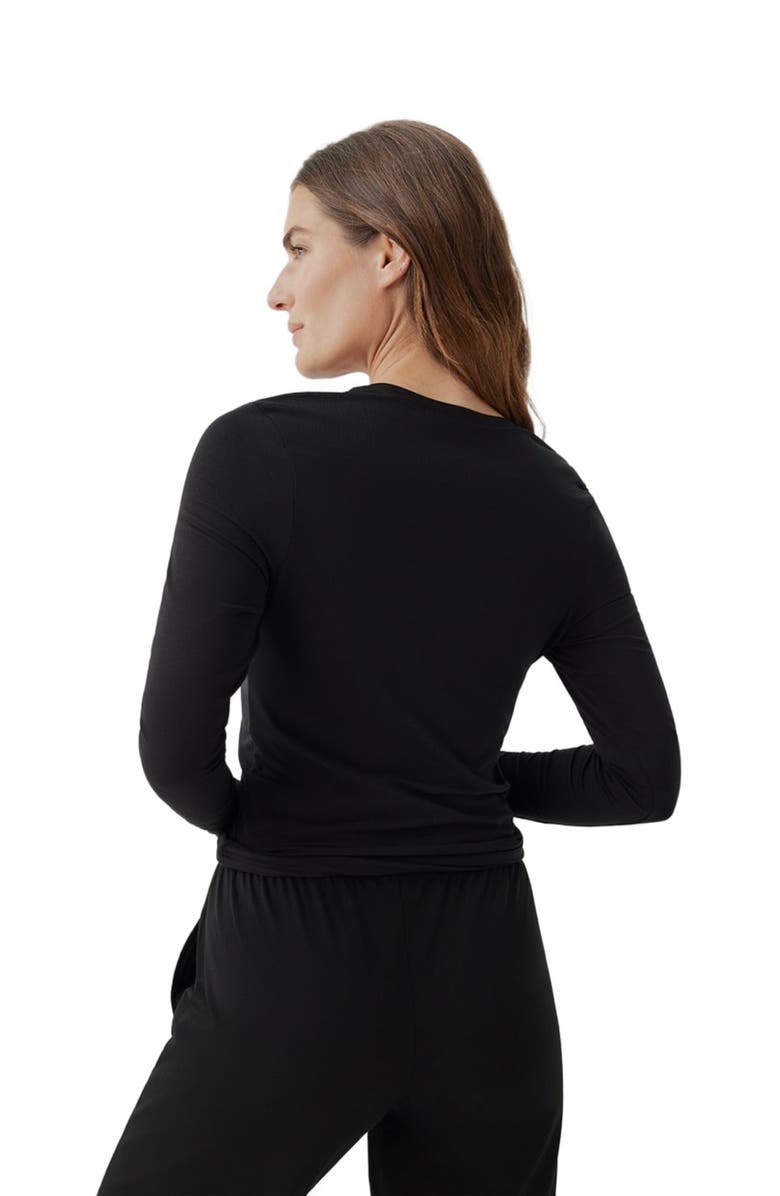 Pact Organic Cotton Cool Stretch Fitted Long Sleeve Tee, Alternate, color,