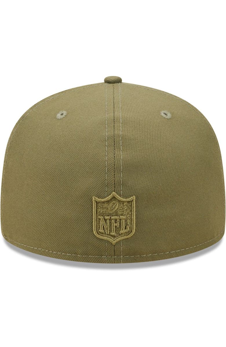 New Era Men's New Era Olive Los Angeles Rams Color Pack 59FIFTY Fitted Hat, Alternate, color, 