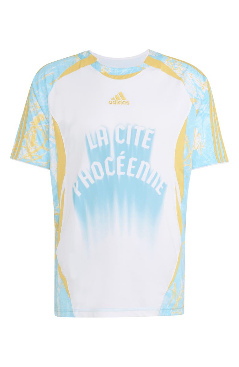 adidas France Graphic Jersey, Alternate, color, White/ Pyrite/ Icey Blue