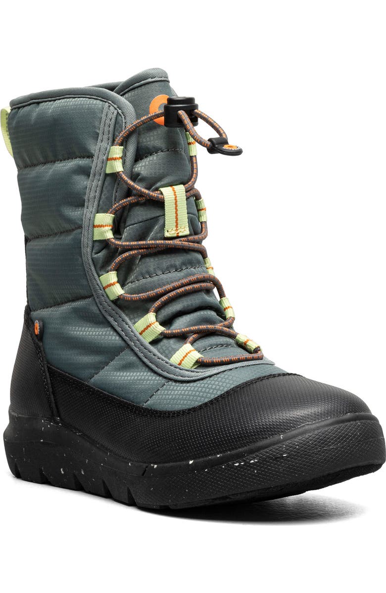 Bogs Kids' Skyline Snow Waterproof Boot, Main, color, Dark Spruce