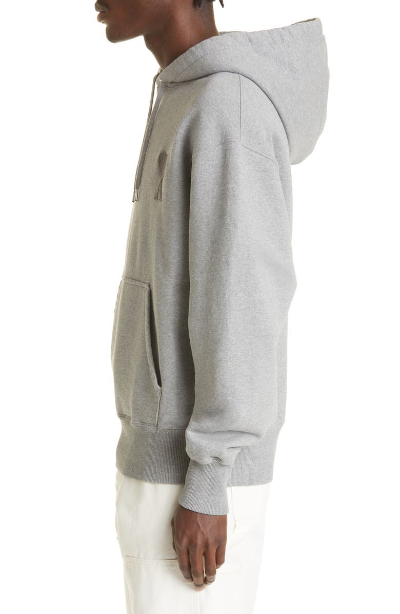 AMI PARIS Alexandre Mattiussi Ami de Coeur Embroidered Organic Cotton Hoodie, Alternate, color, 