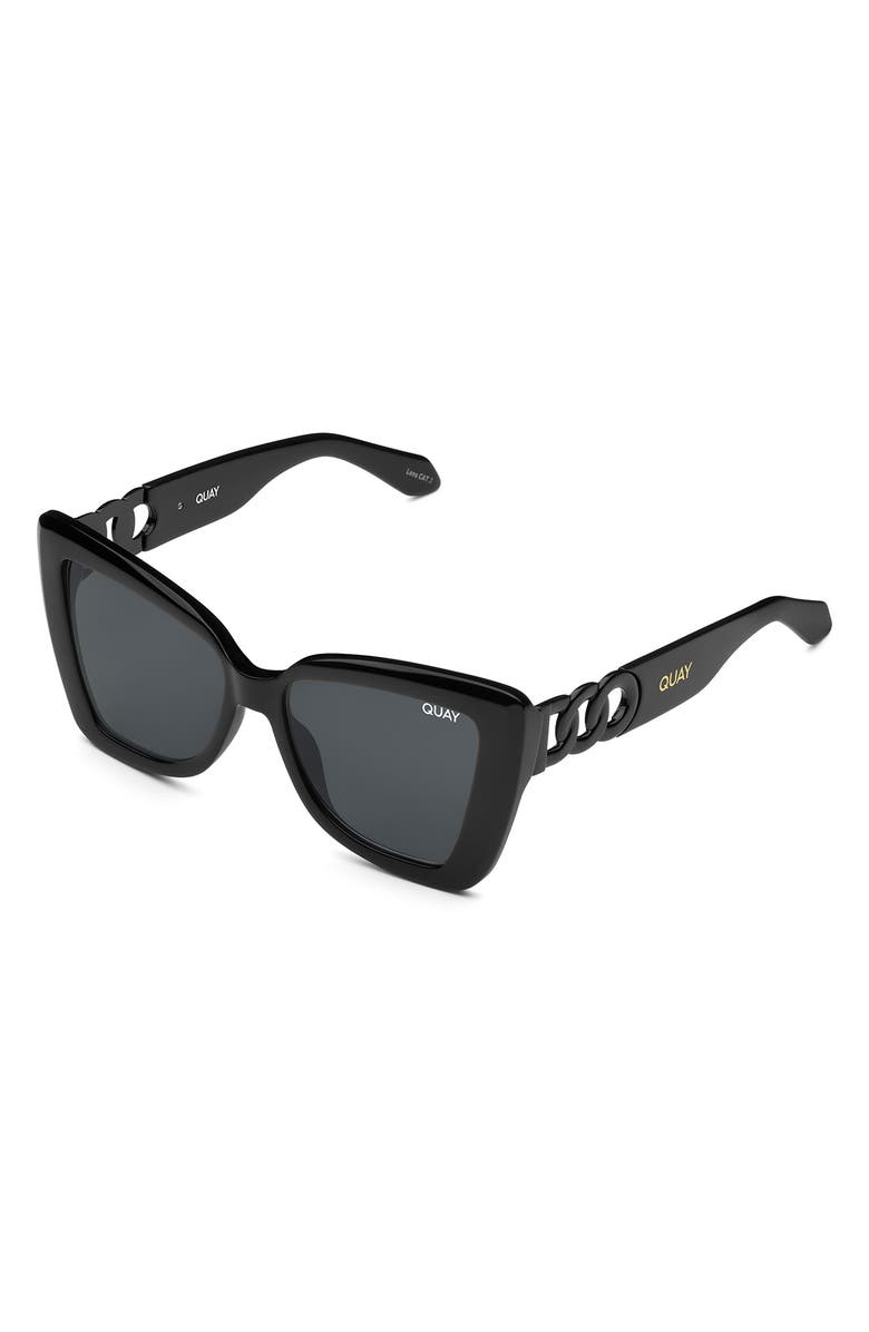 QUAY Chain Reaction 48mm Cat Eye Sunglasses, Alternate, color, 