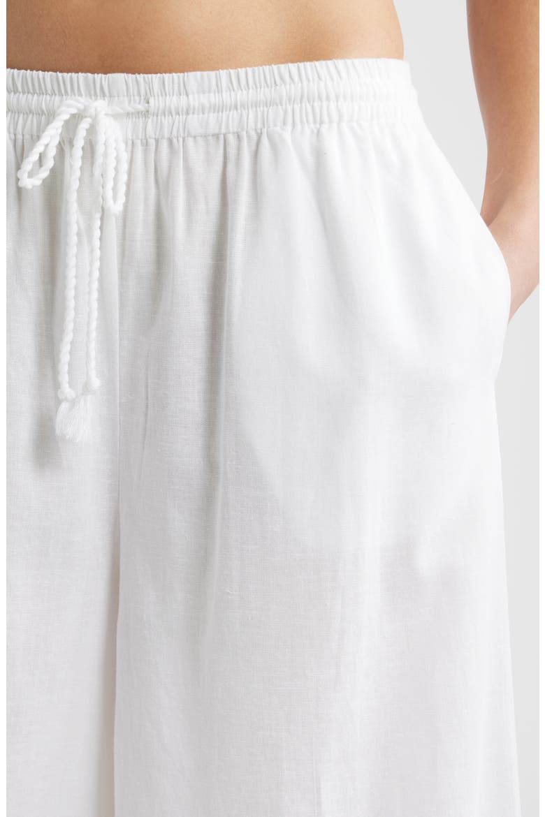 Flowy Cover-Up Pants, Alternate, color, WHITE