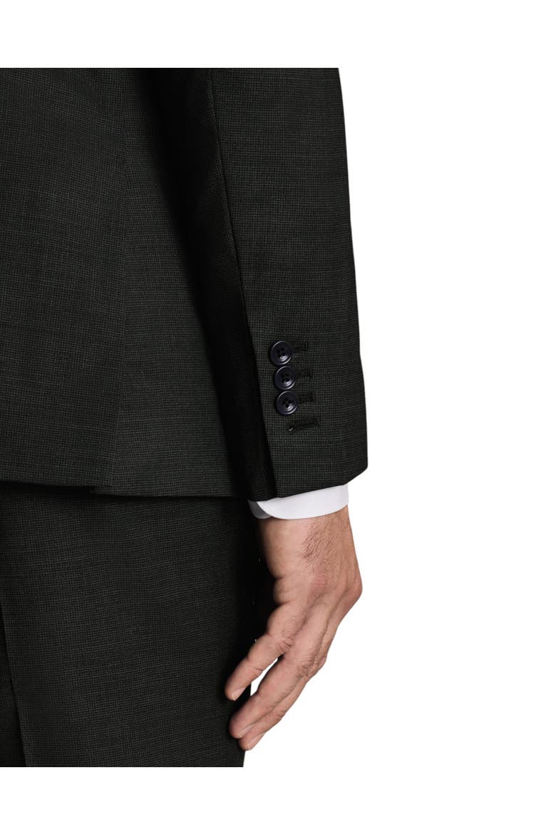 Puppytooth Slim Fit Italian Suit Jacket, Alternate, color, Forest Green