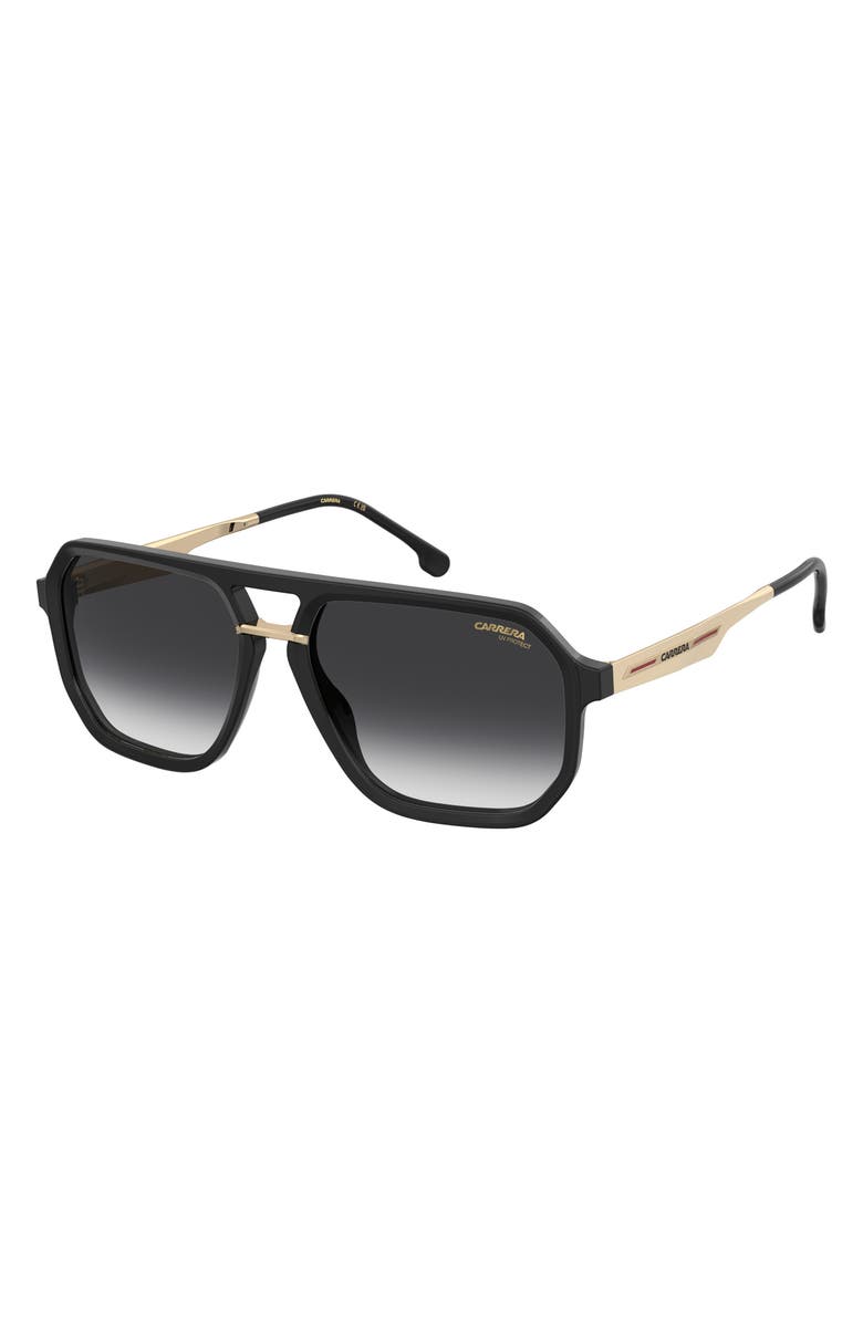 Carrera Eyewear Victory 58mm Gradient Rectangular Sunglasses, Alternate, color, 