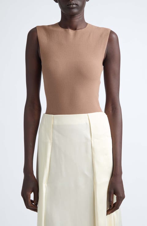 Sleeveless Rib Bodysuit