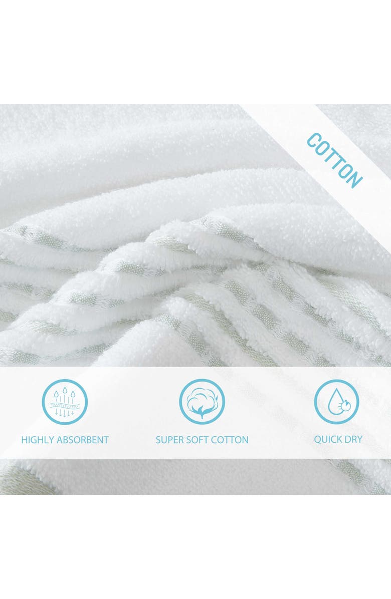 Tommy Bahama Cliff Side 3-Piece Towel Set, Alternate, color, White/ Sage