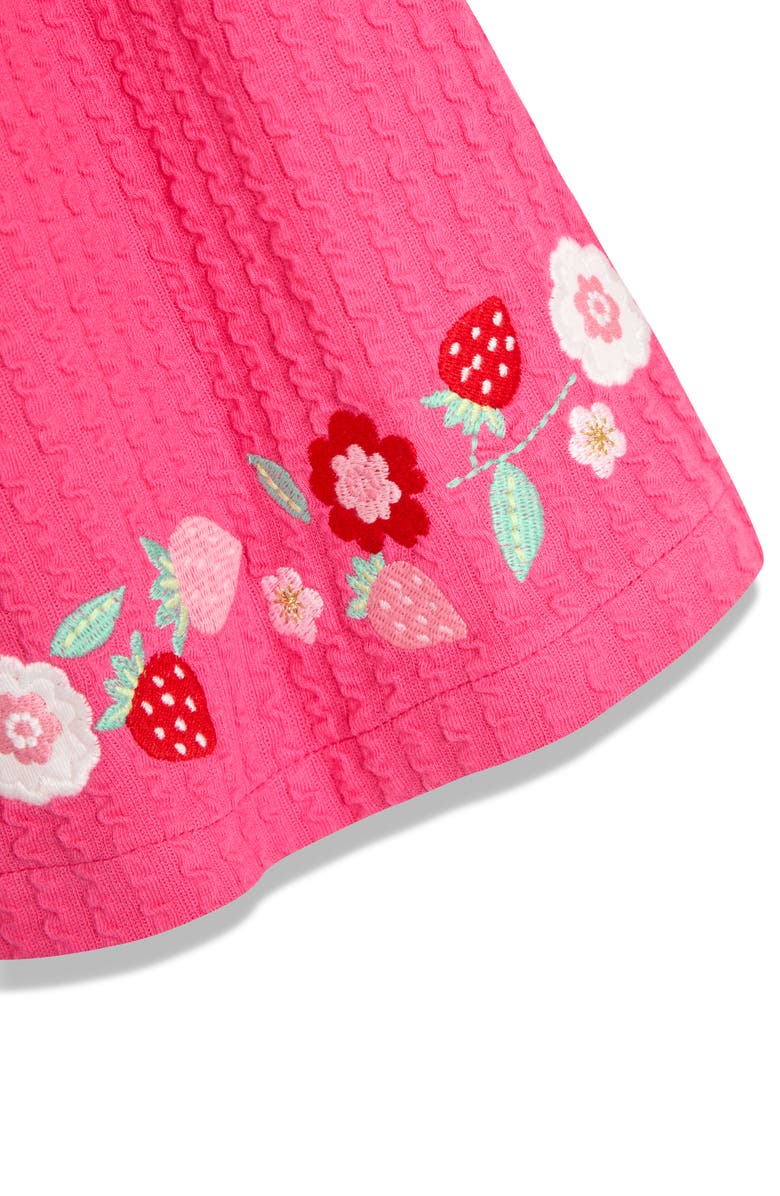 JOJO MAMAN BEBE Embroidered Frill Sleeve T-Shirt & Shorts Set, Alternate, color, Pink