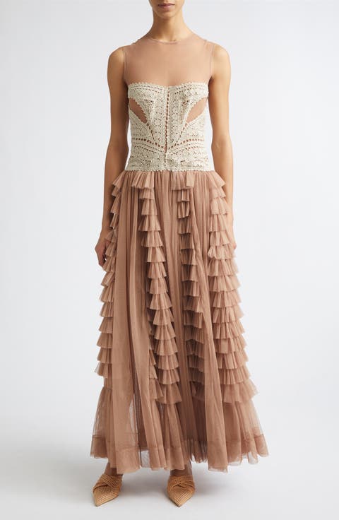Orla Crochet & Tulle Gown