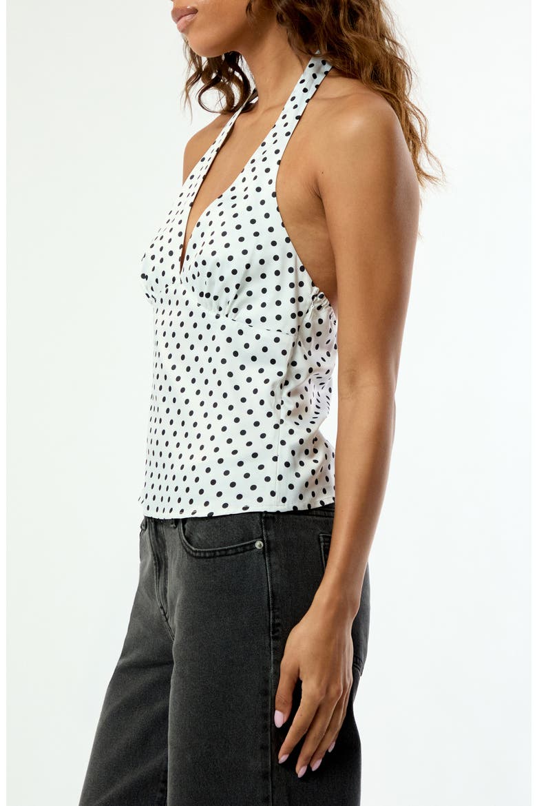 Sally Woven Halter Top, Alternate, color, POLKA DOT