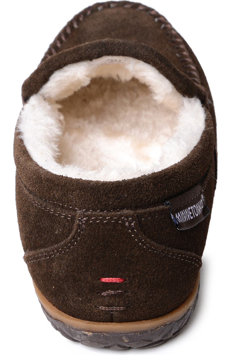 Minnetonka Tempe Slipper, Alternate, color, Chocolate