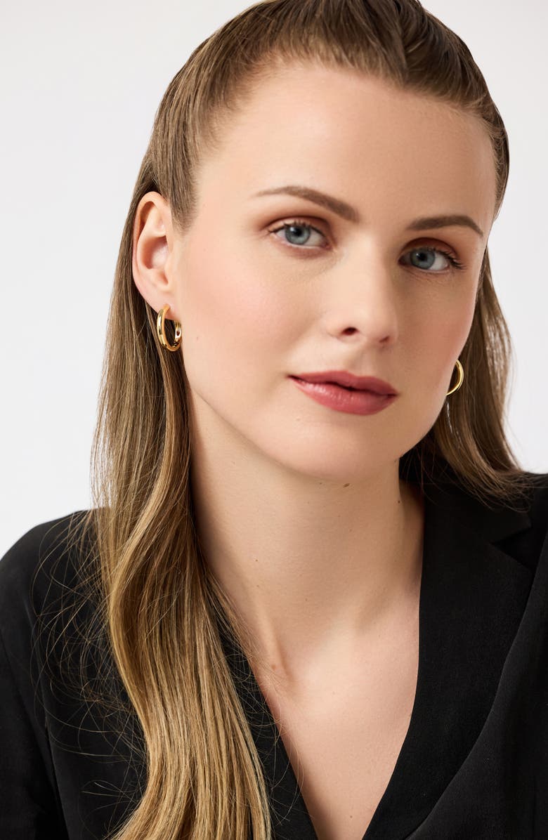 Ana Luisa Gold Hoop Earrings - Giulia Large, Alternate, color, Gold