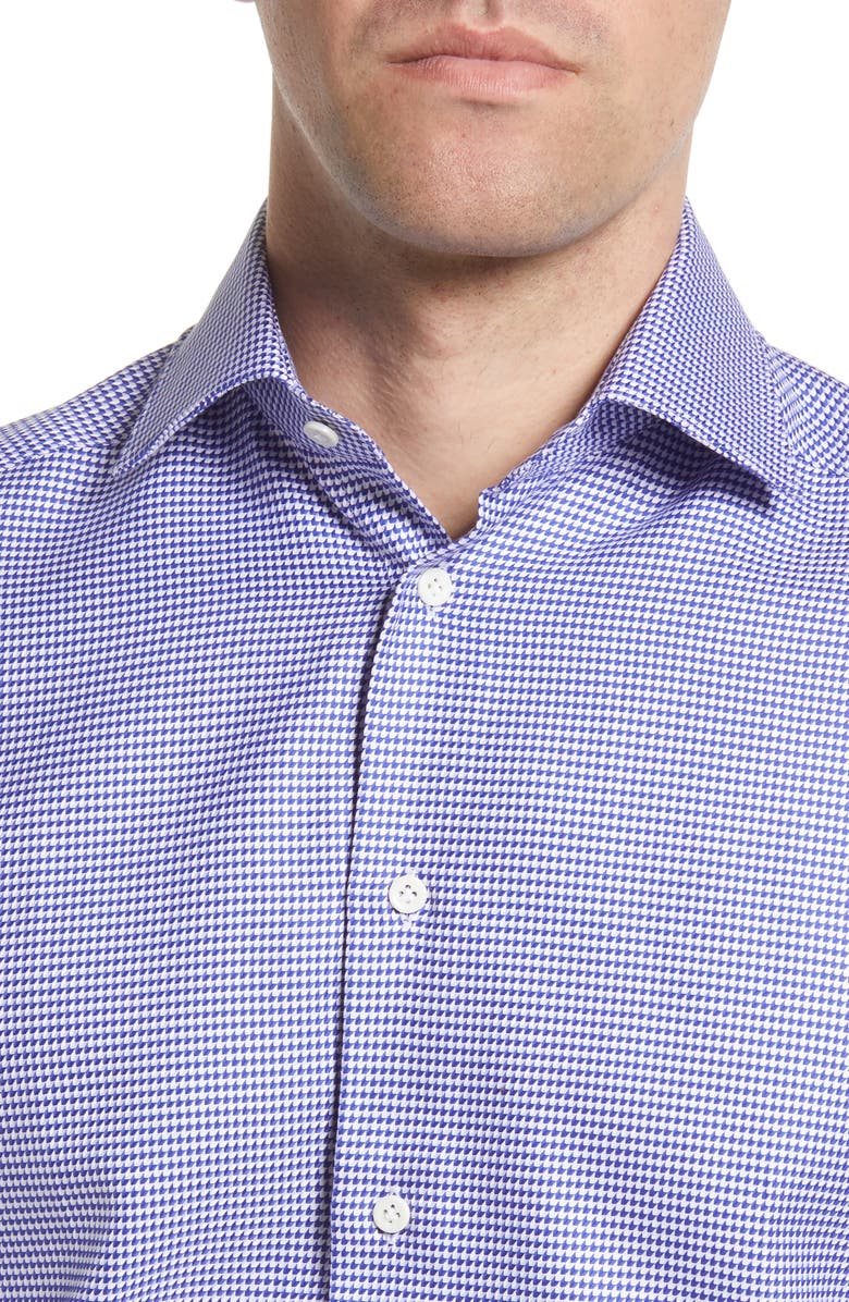 Jack Victor Greene Business Cotton Dress Shirt, Alternate, color, Blue / White