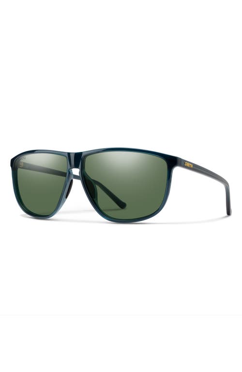 Smith Mono Lake 63m Oversize Chromapop™ Polarized Round Sunglasses In Gray