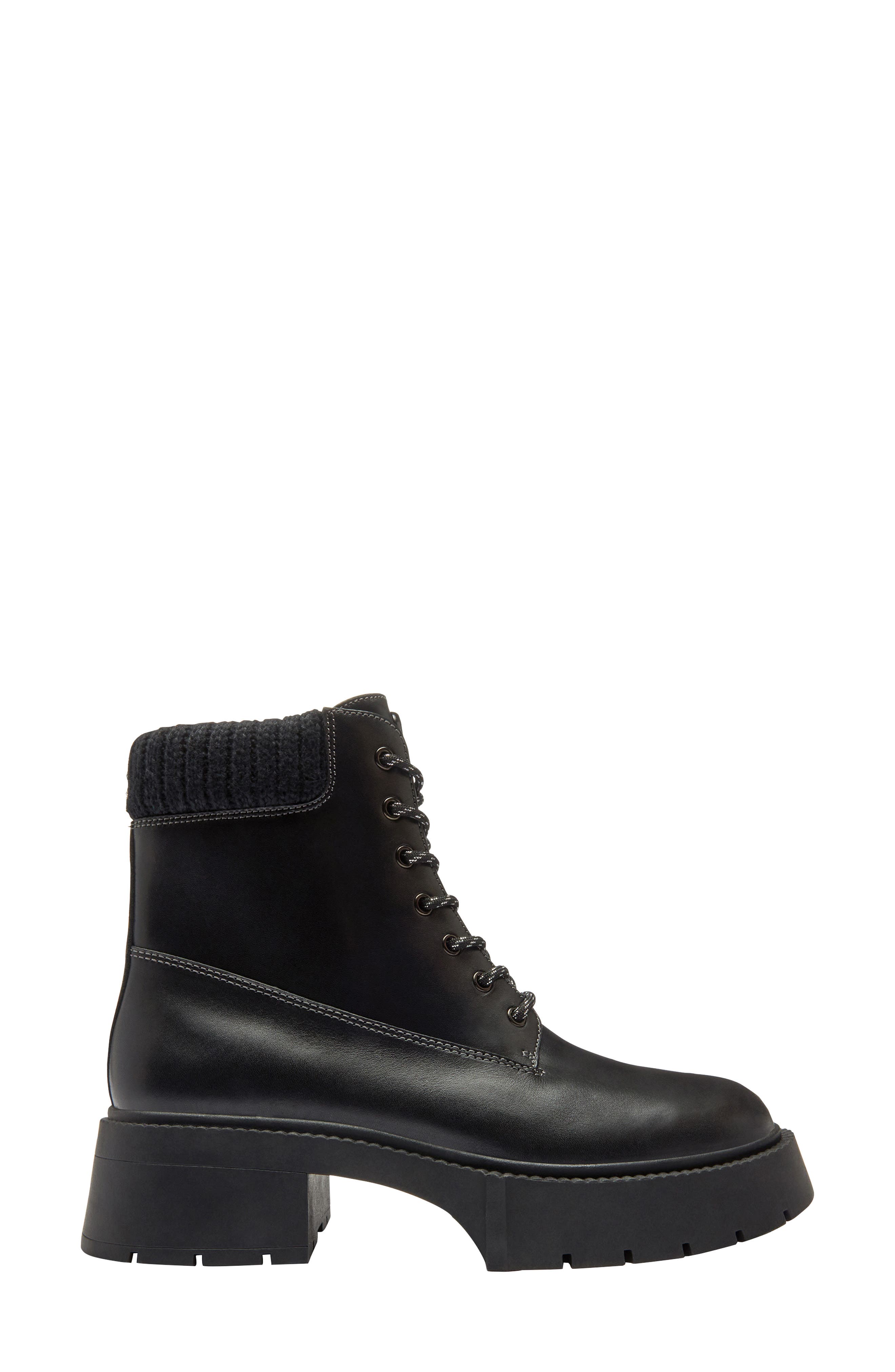 COACH Leah Platform Boot, Alternate, color, Black