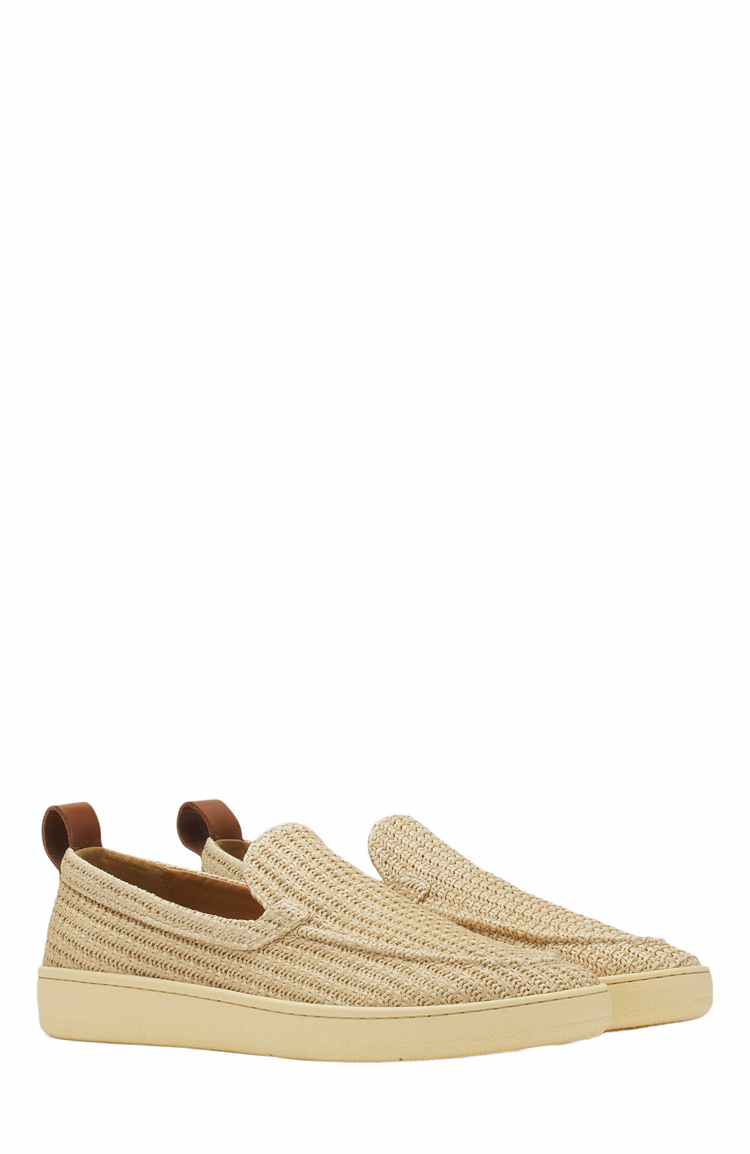 Lanvin Cruiser Raffia Moccasins, Alternate, color, 