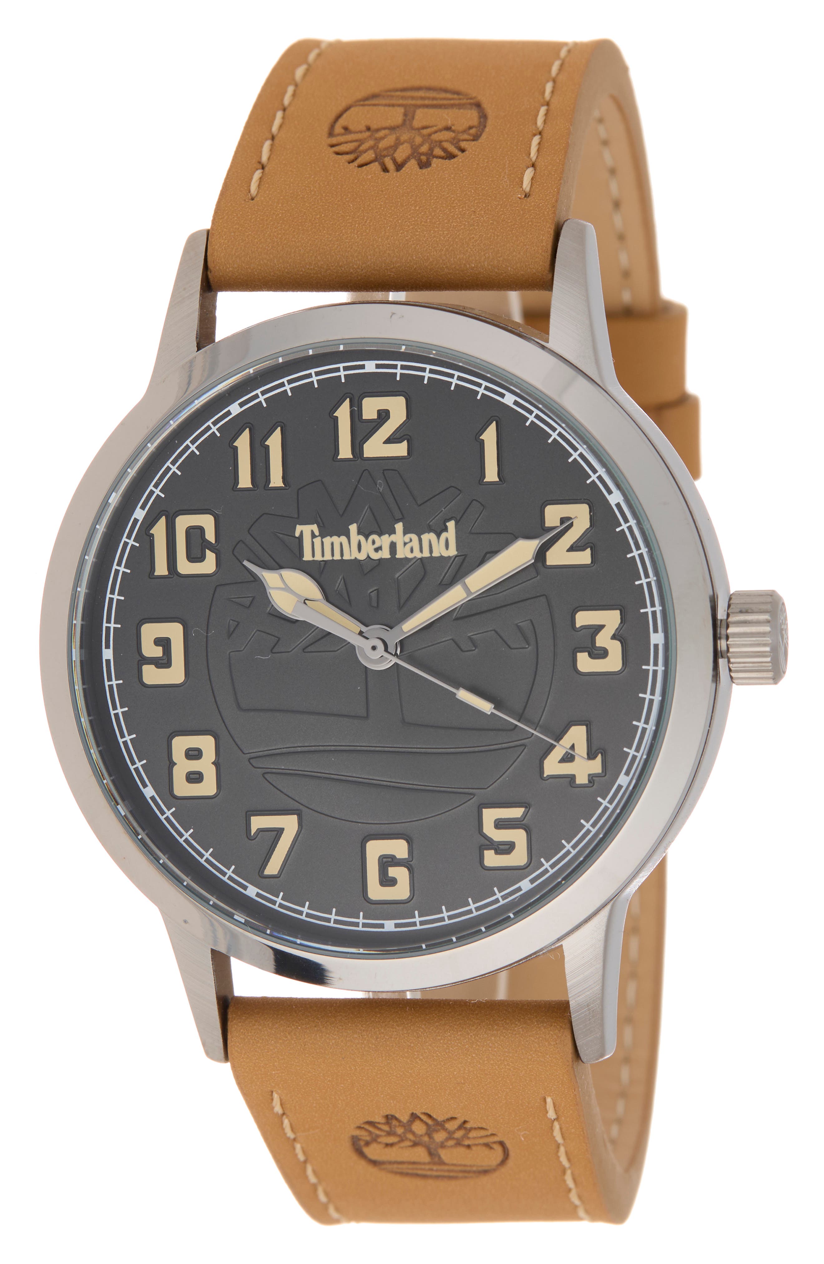 Timberland Classic Quartz Leather Strap Watch, 43mm