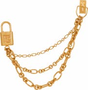 Balmain Sync Brass Brooch With Chains