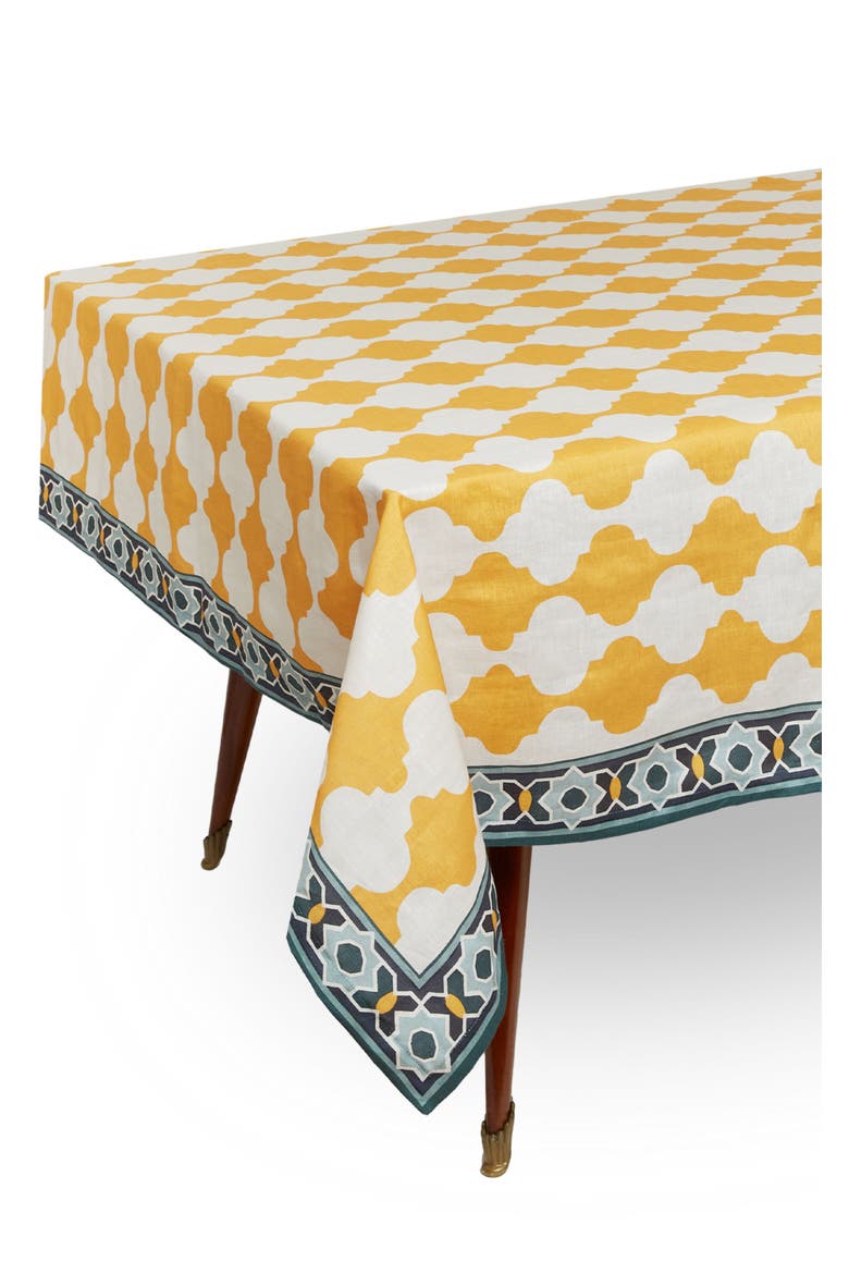 Medium Tablecloth, Alternate, color, Plaza Medium Tablecloth Yellow