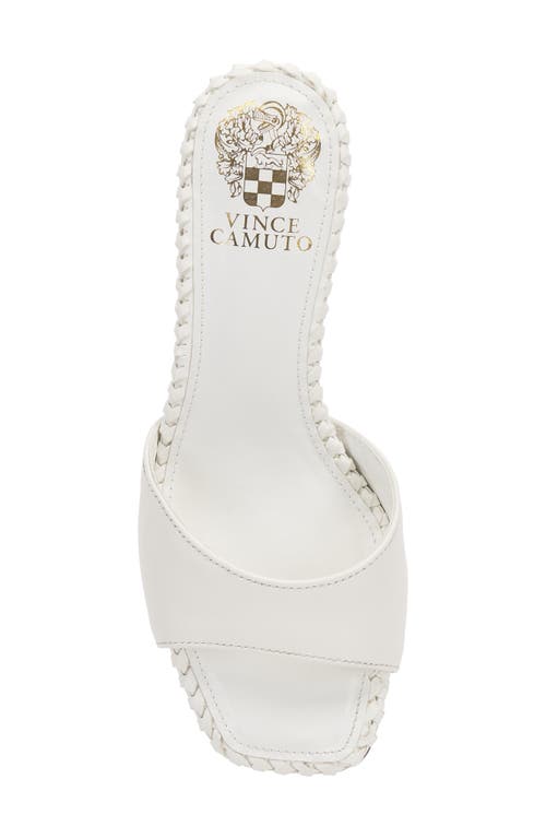 Vince Camuto Women's Emmla Braided-trim Dress Mules In Bianco