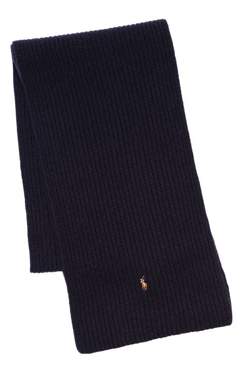 Signature Polo Pony Wool Blend Scarf