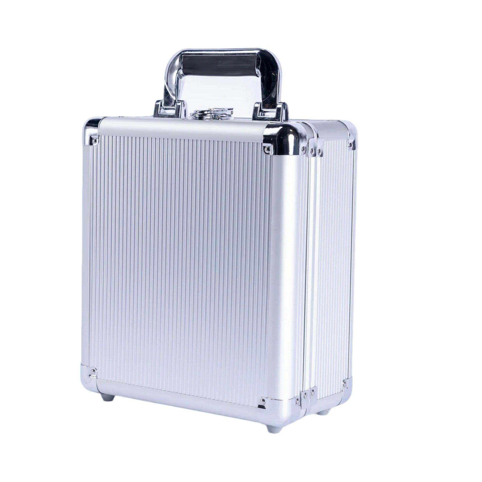 VinGardeValise VinGlas 2-Stem Wine Glass Case, Alternate, color, Silver