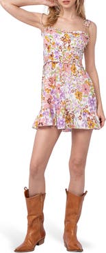 Sky to Moon Tie Strap Minidress