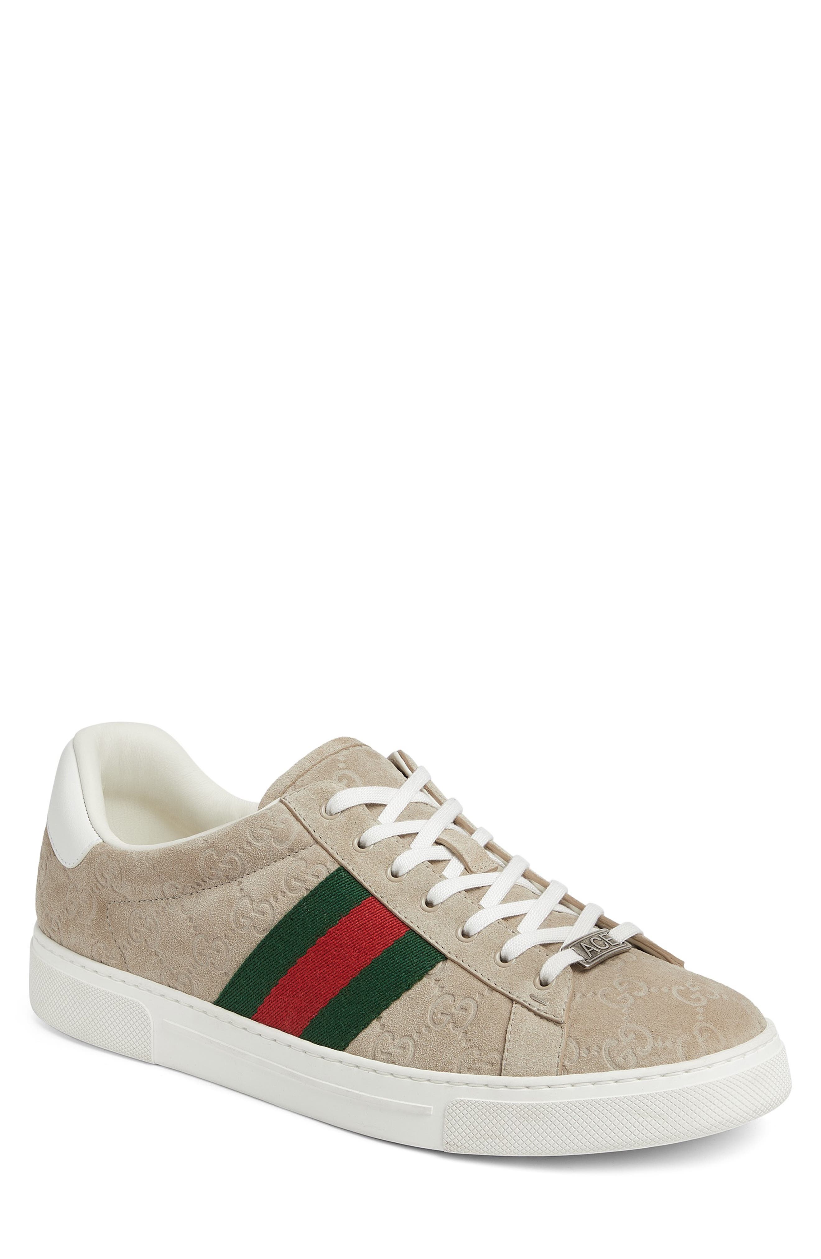 Gucci Ace Sneaker, Main, color, Oatmeal/ Oat/ Vrv