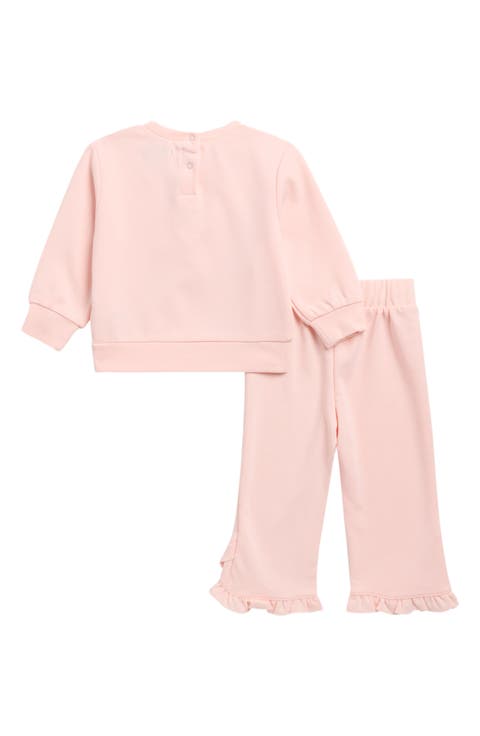Ruffle Top & Flare Pants Set