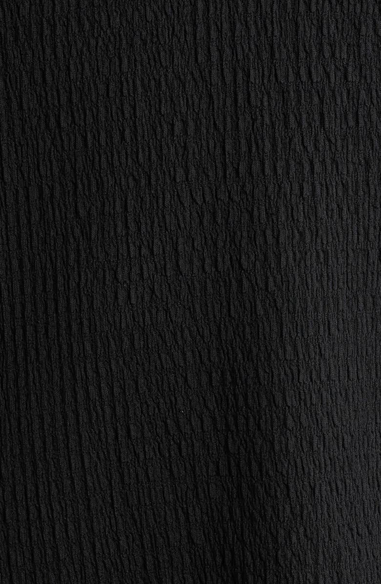 AK ANNE KLEIN Textured Ridge Knit Popover Top, Alternate, color, Anne Black