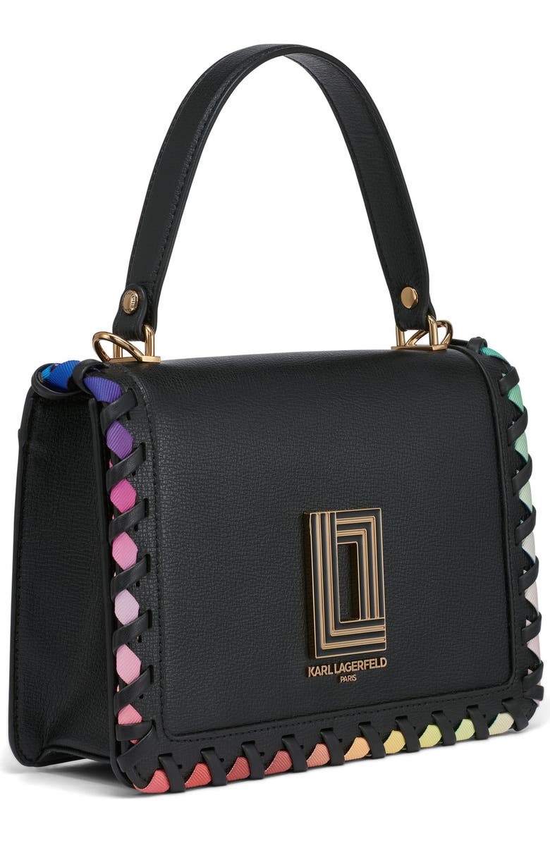 KARL LAGERFELD PARIS Simone Front Flap Crossbody, Alternate, color,