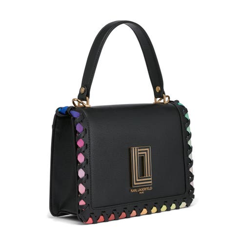 Karl Lagerfeld Paris Simone Crossbody In Black Multi Combo