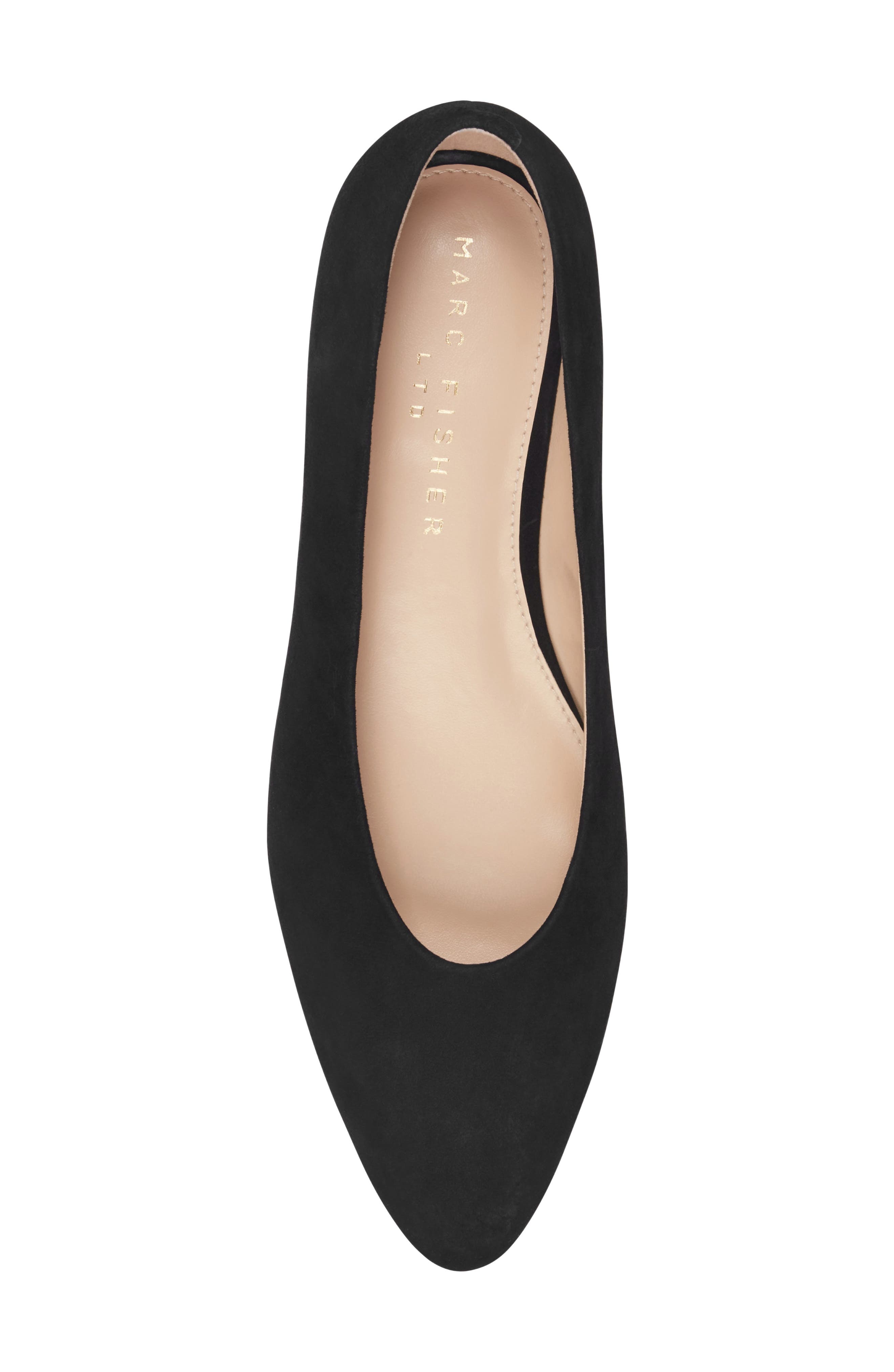 Bodie Pointed Toe Flat, Alternate, color, BLACK