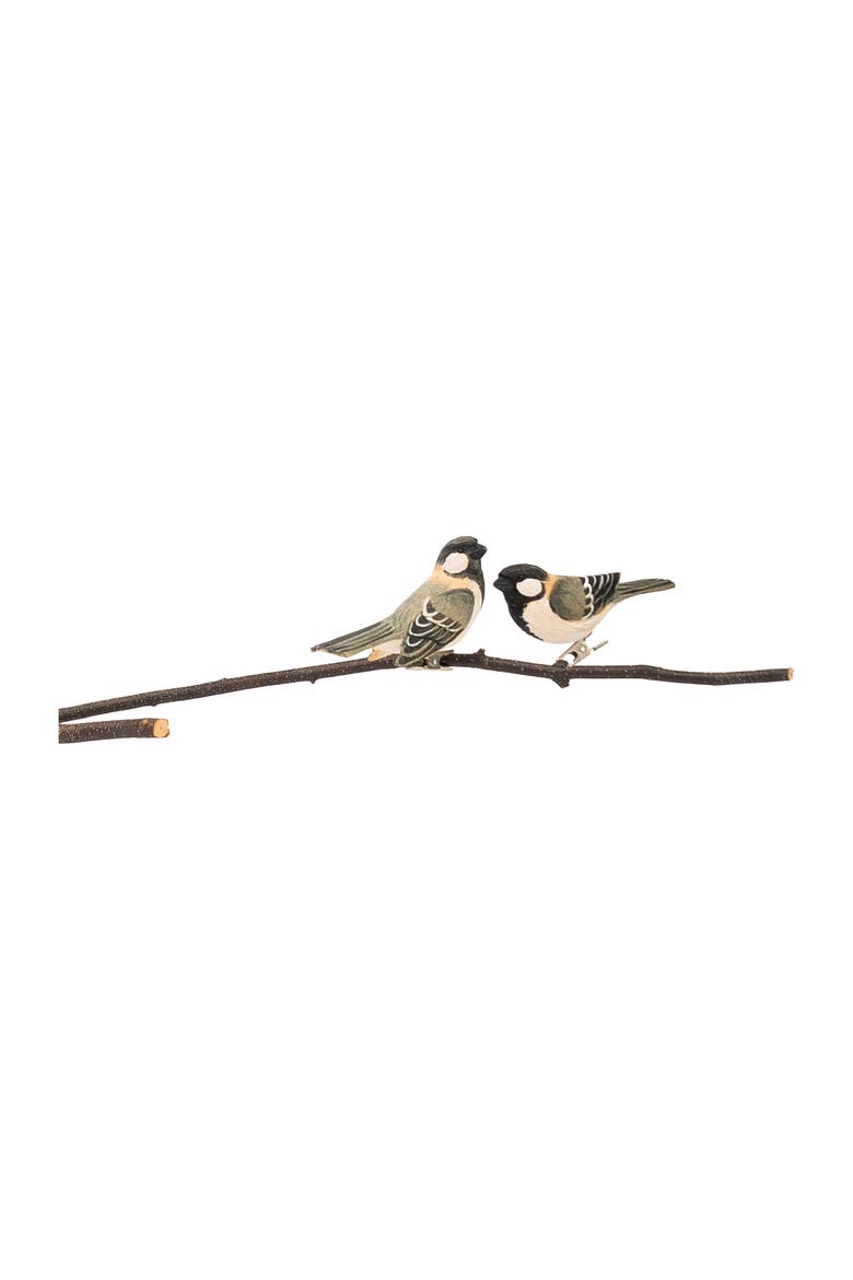 Chickadee Clip Ornament A/2, Main, color, Gray