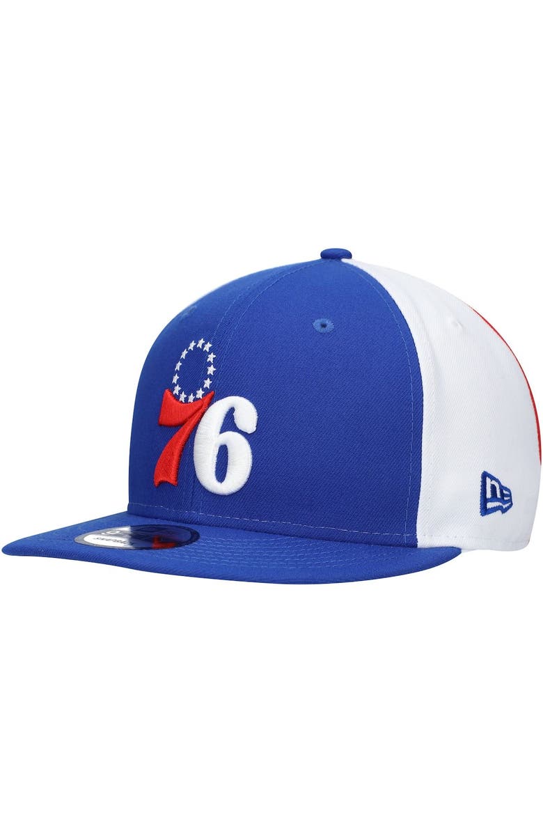 New Era Men's New Era Royal Philadelphia 76ers Pop Panels 9FIFTY Snapback Hat, Alternate, color, Royal