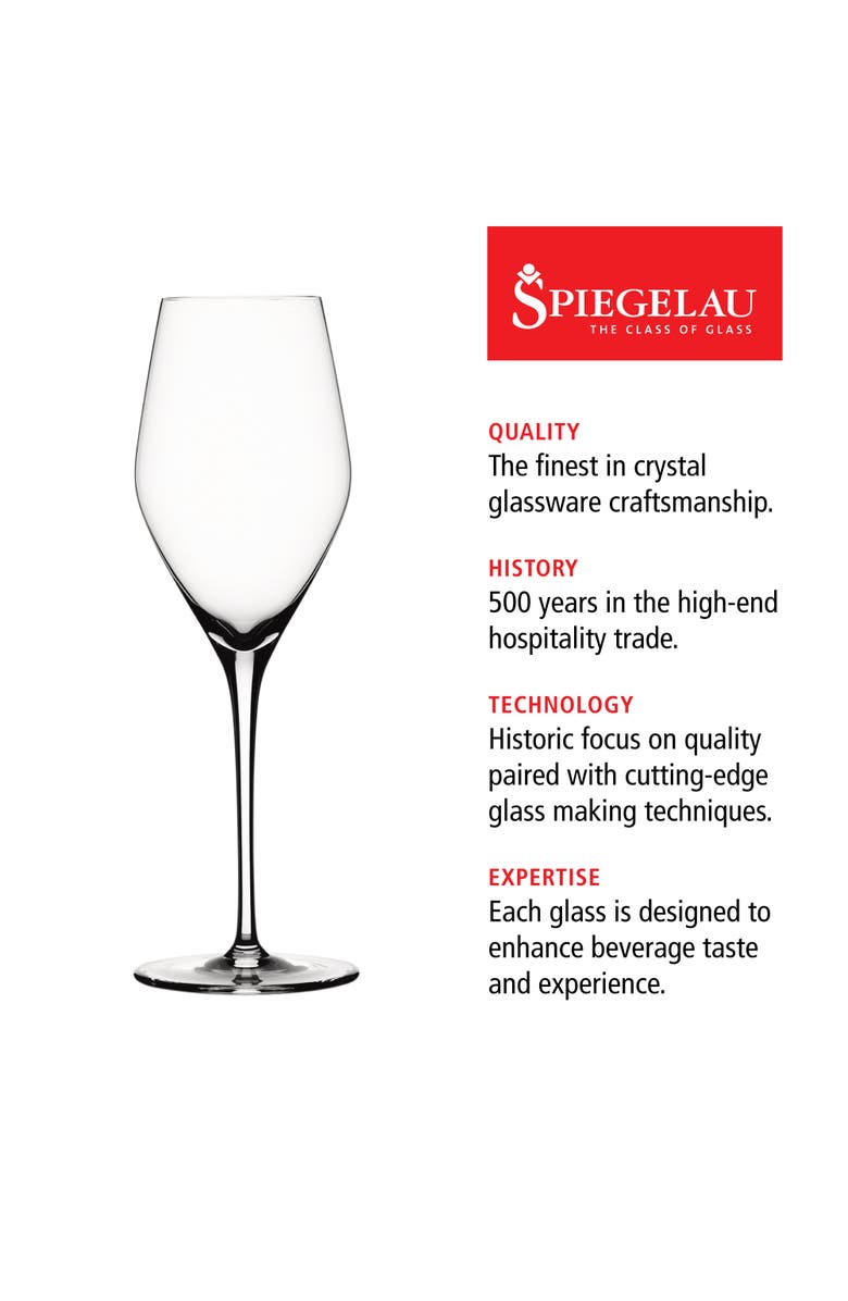 SPIEGELAU Prosecco Glass Set of 4, Alternate, color, Clear