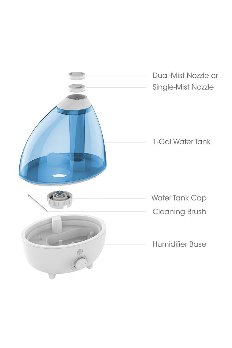 MistAire XL Ultrasonic Cool Mist Humidifer, Alternate, color, 0