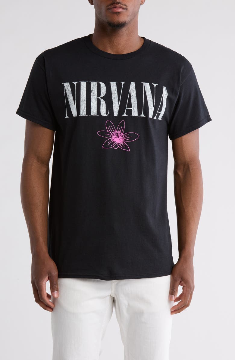 Merch Traffic Nirvana Unplugged in New York Cotton Graphic T-Shirt, Main, color,