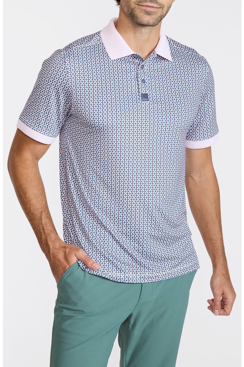 Ridge Geo Print Performance Golf Polo, Main, color, IN THE LOOP