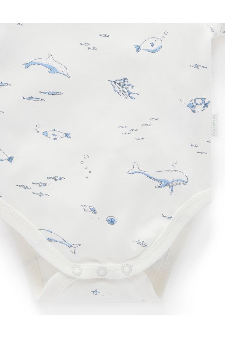 2 Pack Short Sleeve Bodysuit, Alternate, color, Nautical Pale Blue Melange Pk
