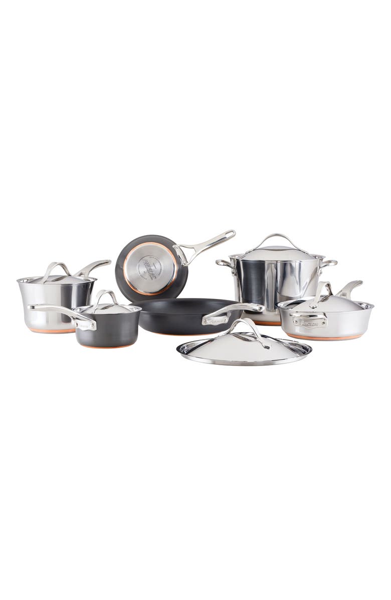 ANOLON 11-Piece Cookware Set, Alternate, color, 