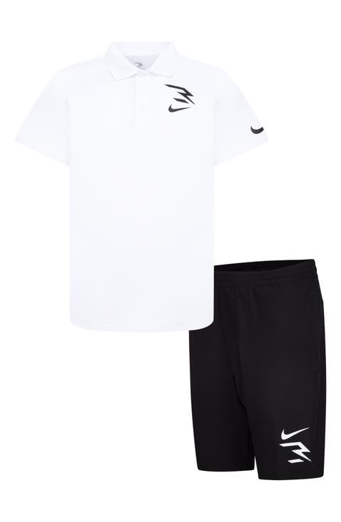 Kids' Polo Shirt & Mesh Shorts Set (Big Kid)