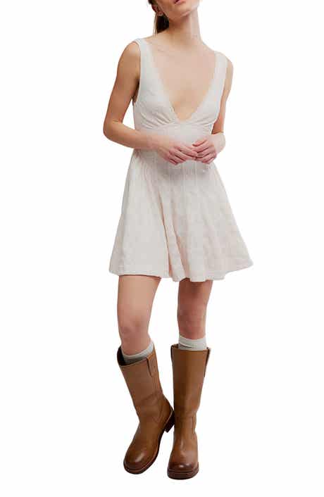 Can't Help It Eyelet Embroidered Minidress