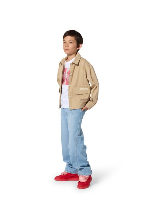 Kids Viscose Jacket With Logo