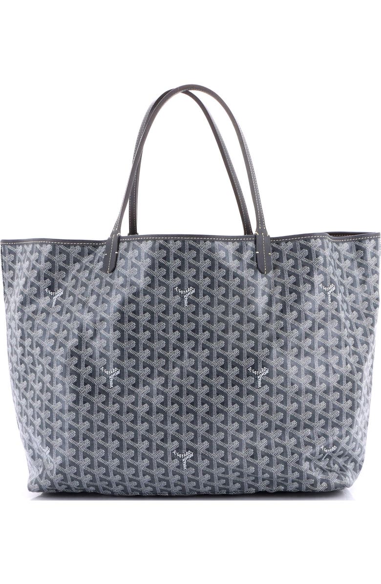 Pre-Owned Goyard Saint Louis Tote Coated Canvas GM, Main, color, Gray