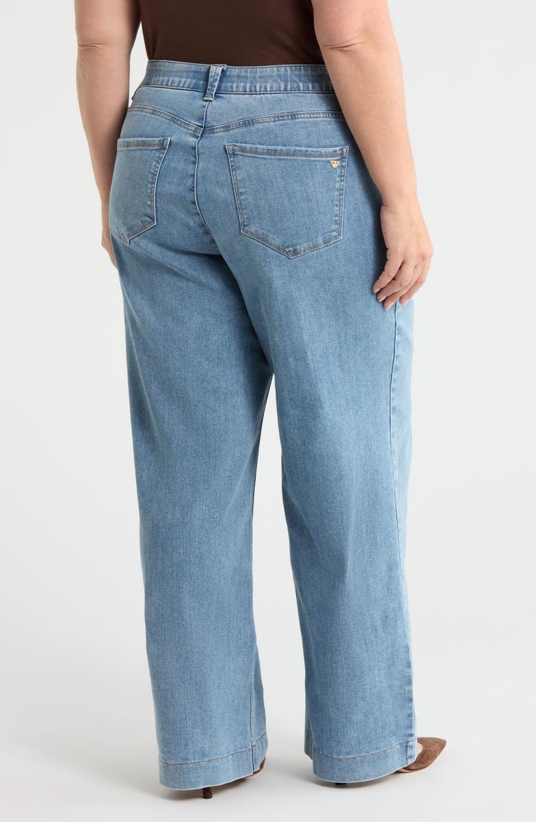 Wit & Wisdom Sam High Waist Wide Leg Jeans, Alternate, color, Mid Blue