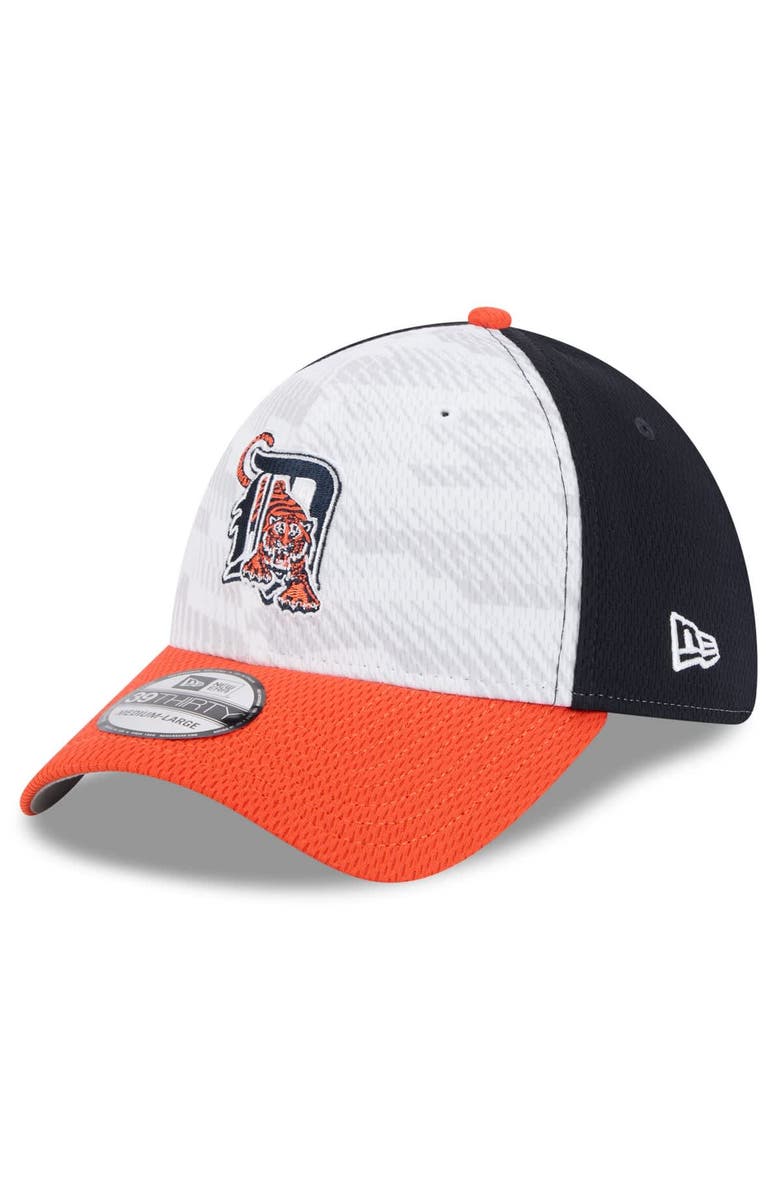 New Era Men's New Era Navy/Orange Detroit Tigers 2025 MLB Clubhouse 39THIRTY Flex Hat, Main, color, 
