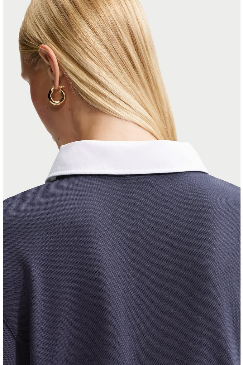 Sportswear Cropped Polo, Alternate, color, GRIDIRON/ WHITE