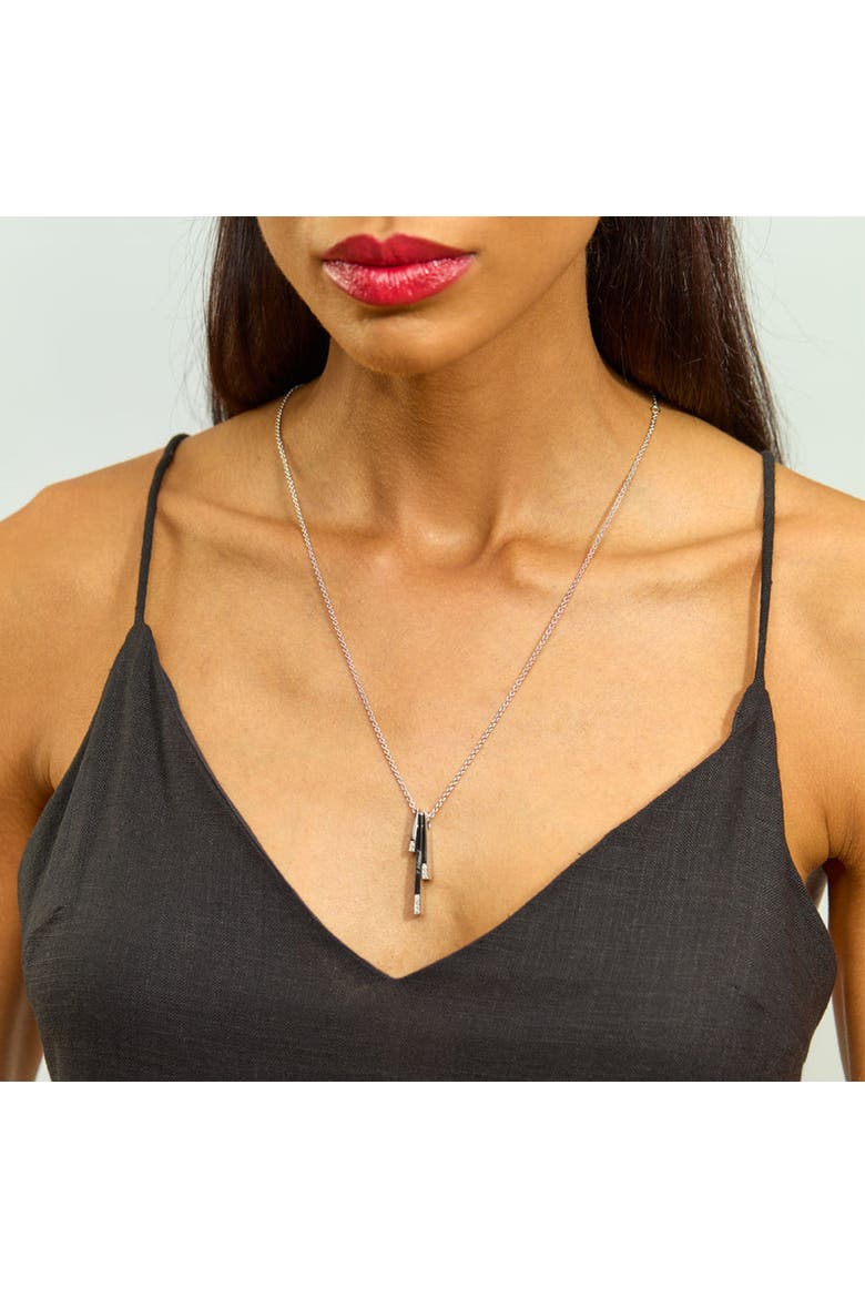 Melody Key Pendant, Alternate, color, Sterling Silver